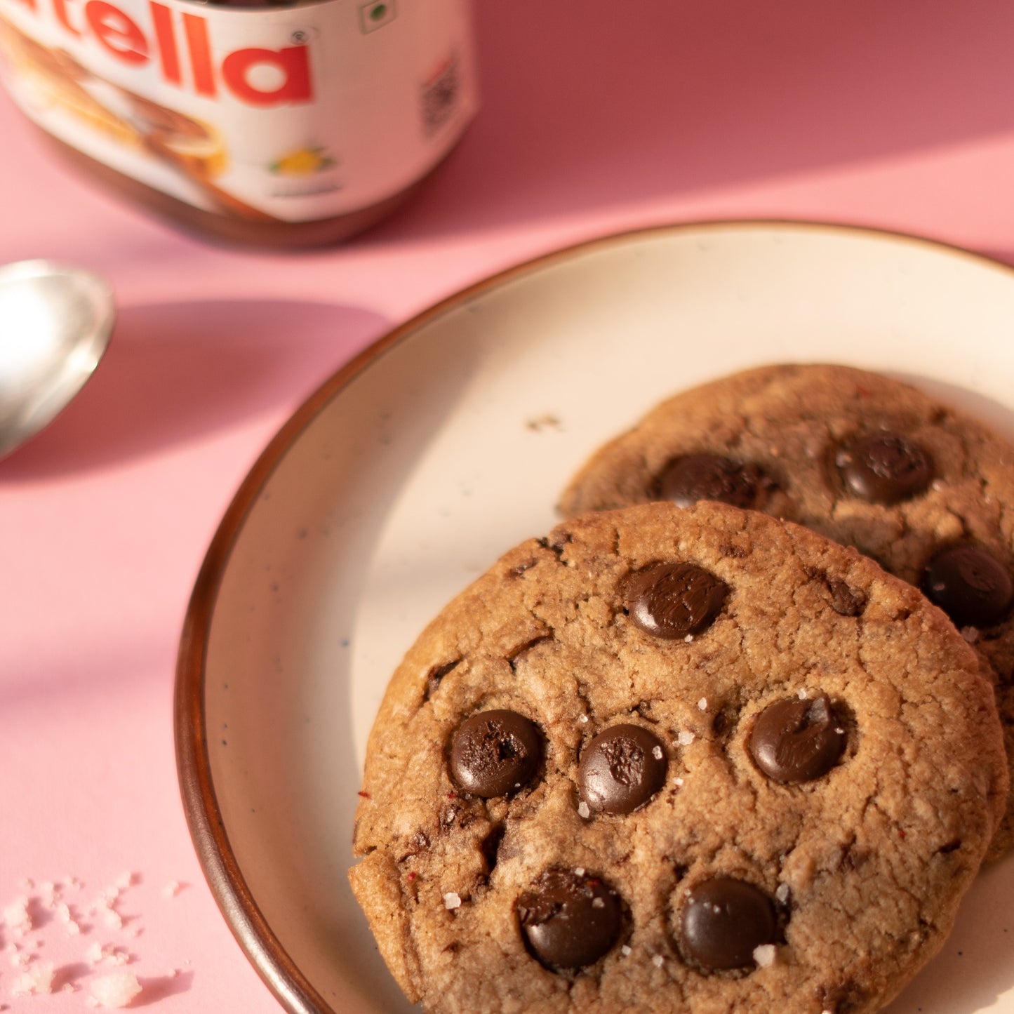 Nutella Sea Salt Cookies