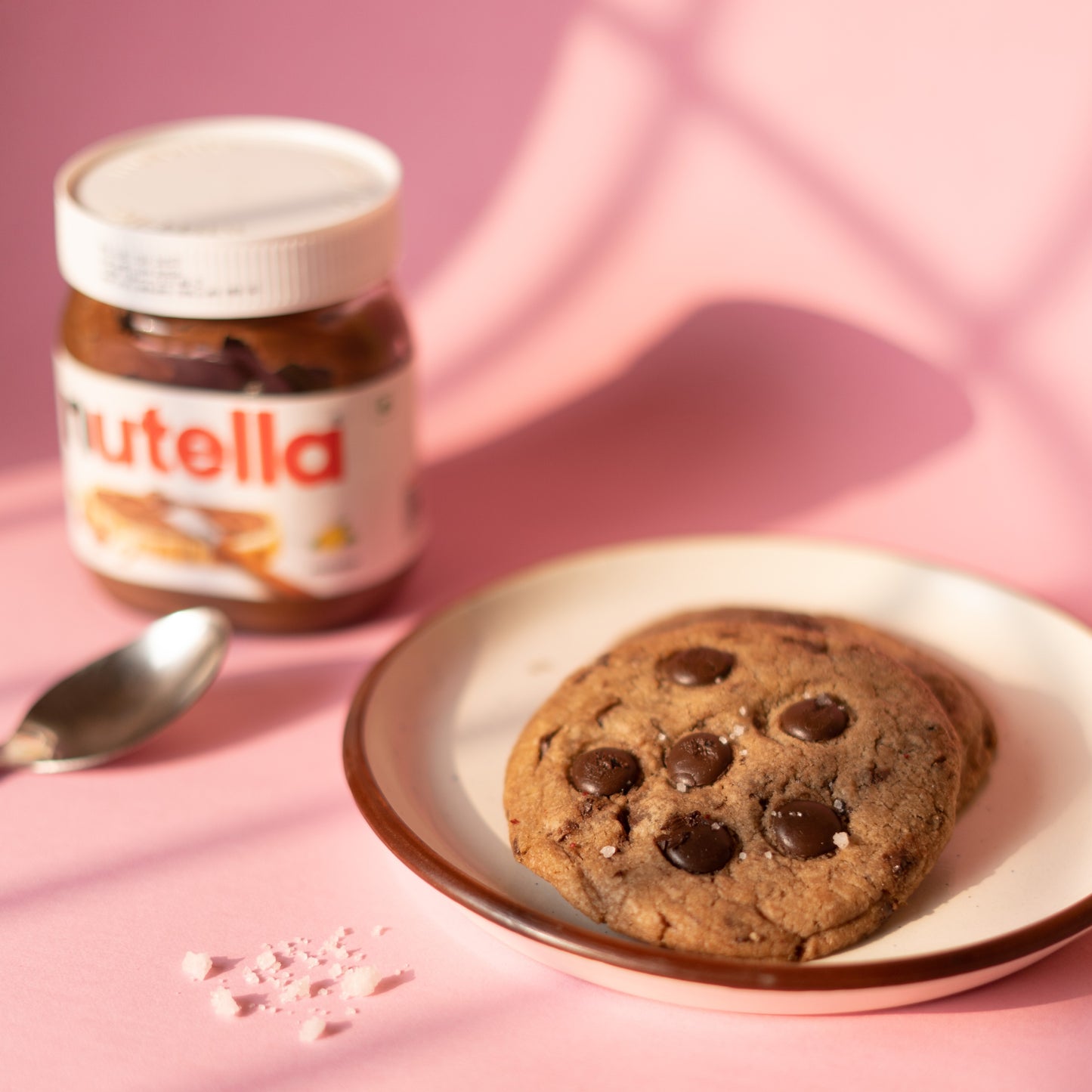 Nutella Sea Salt Cookies